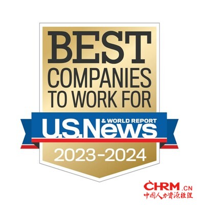 U.S. News & World Report Best Companies to Work For 2023-2024 badge.